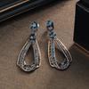 Fashion Court Retro Dropshaped Earrings For Women With Elegant And Wild Style