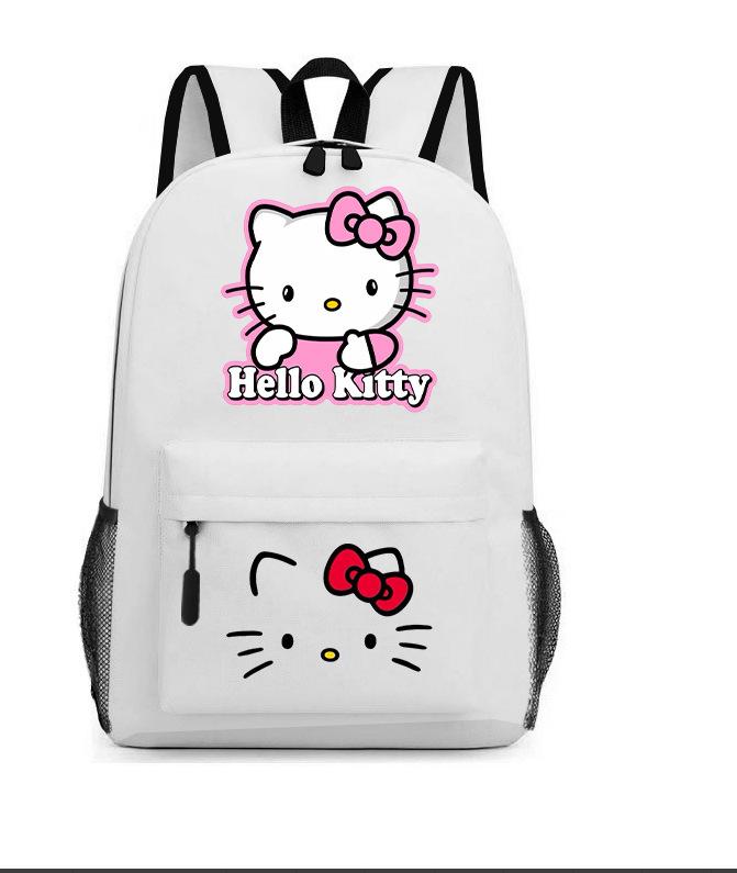 Hello Kitty Cartoon Backpack Ello Kitty Schoolbag Digital Printing Backpack