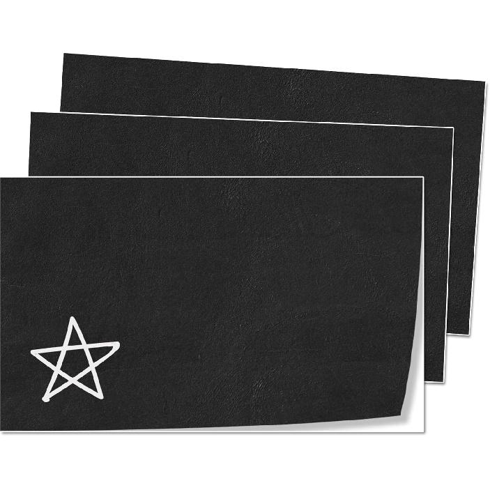 20 Листов, 10  x 6  - Большие Наклейки-Этикетки Меловая Доска, Стираемые и Многоразовые