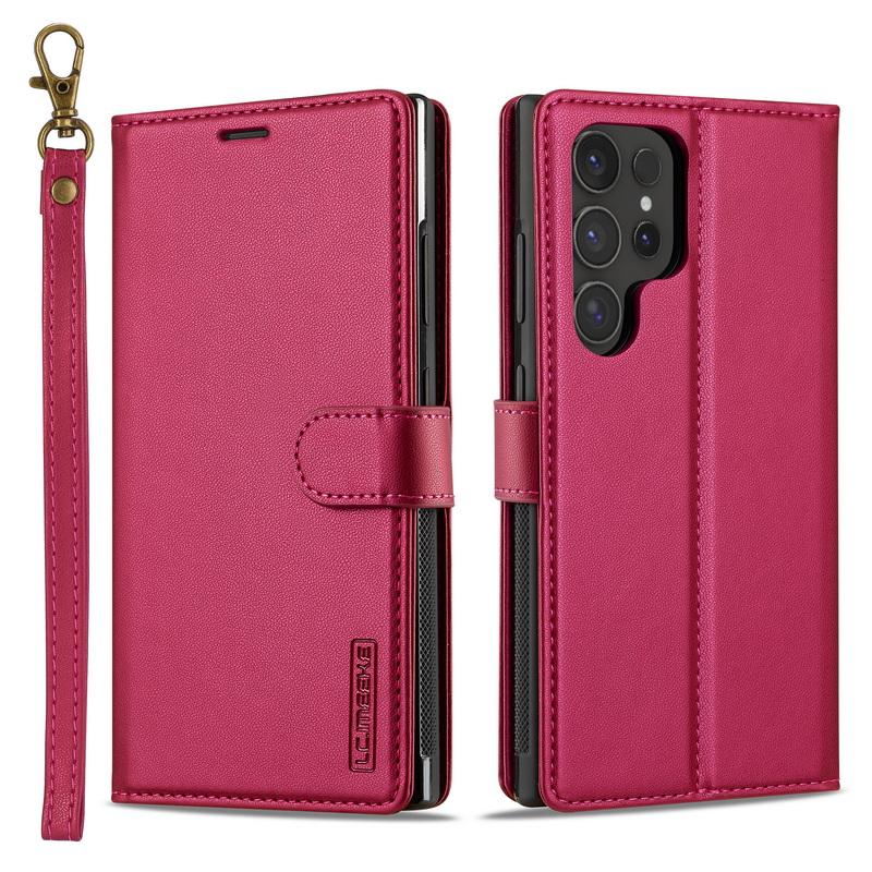

Magnetic Leather Flip Wallet Case For Samsung S26 Ultra S25 Edge S24 S23 Plus S22 S21 FE A15 A16 A17 A35 A36 A37 A54 A55 A56 A57 5G Card Holder Cover For Samsung A15 червоний