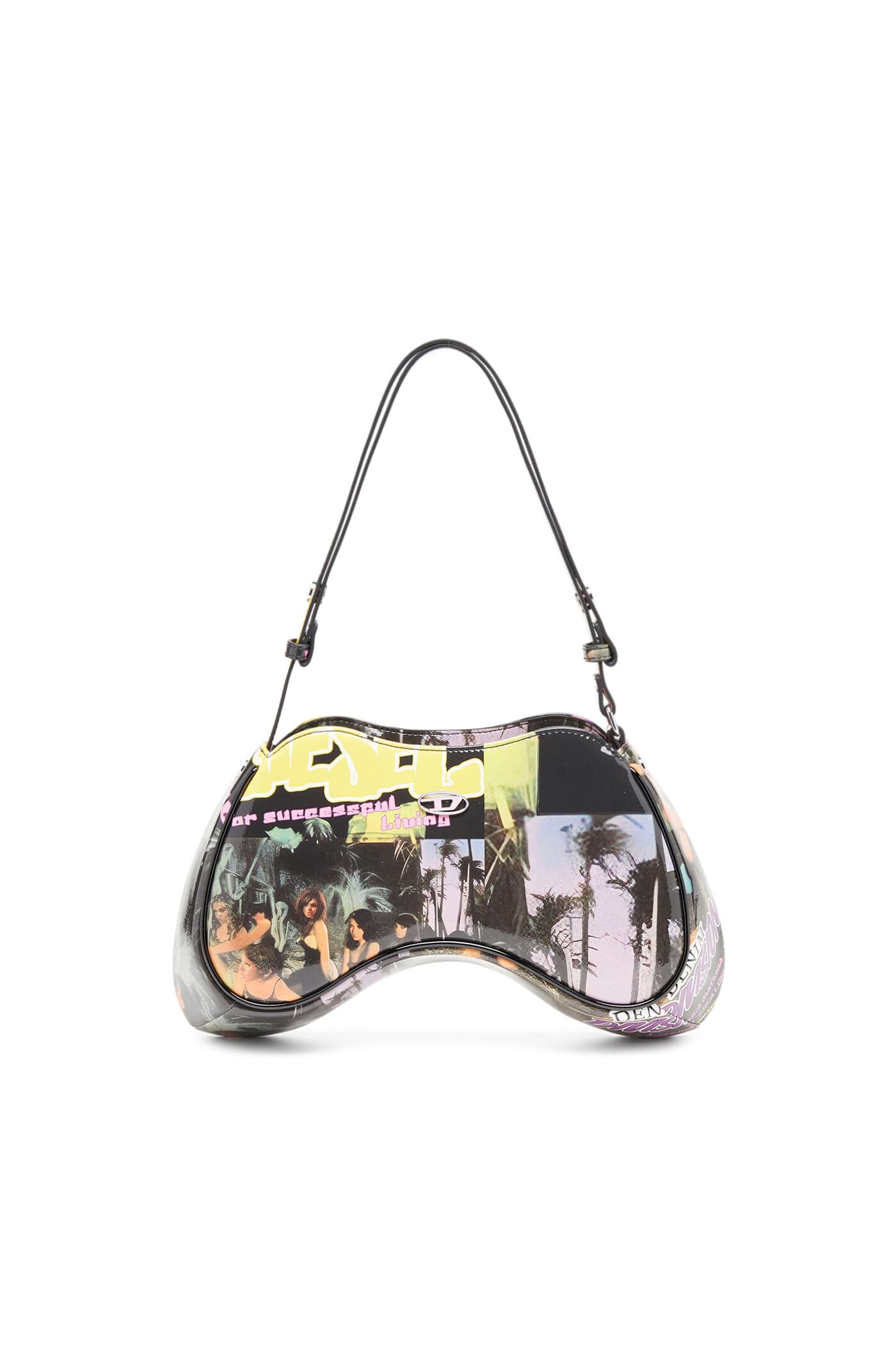 

Сумка через плече PLAY SHOULDER X09100P6019 UNI Black x Ivory H7296 [Diesel] Жіноча