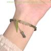 [C]Kreatives Grünes Bambusperlen Armband Retro Chinesischer Stil Einfaches Mode Armband Für Frauen Schmuck Zubehör Geschenk