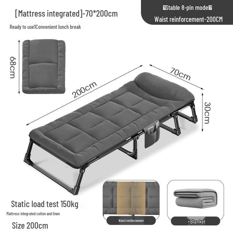 Portable Multi-Functional Folding Recliner: Office & Home Nap Bed for Adults