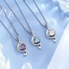 Accessories for Music Sterling Silver Jewelry [Rockyu] Women, Necklace, Pendant, Art, Stylish, Women, Anniversary, Gift, (White)