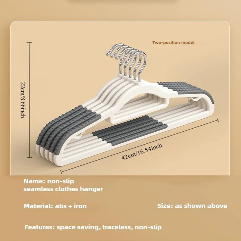 10-20PCS Trend Wide Shoulder No Trace Clothes Hangers Home and Closet Storage Anti-Slip Thickened Plastic Hanger Dry and Wet Use