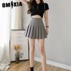 GMXIA Women's Fashion Casual Solid Color Print Summer Spring Skirt