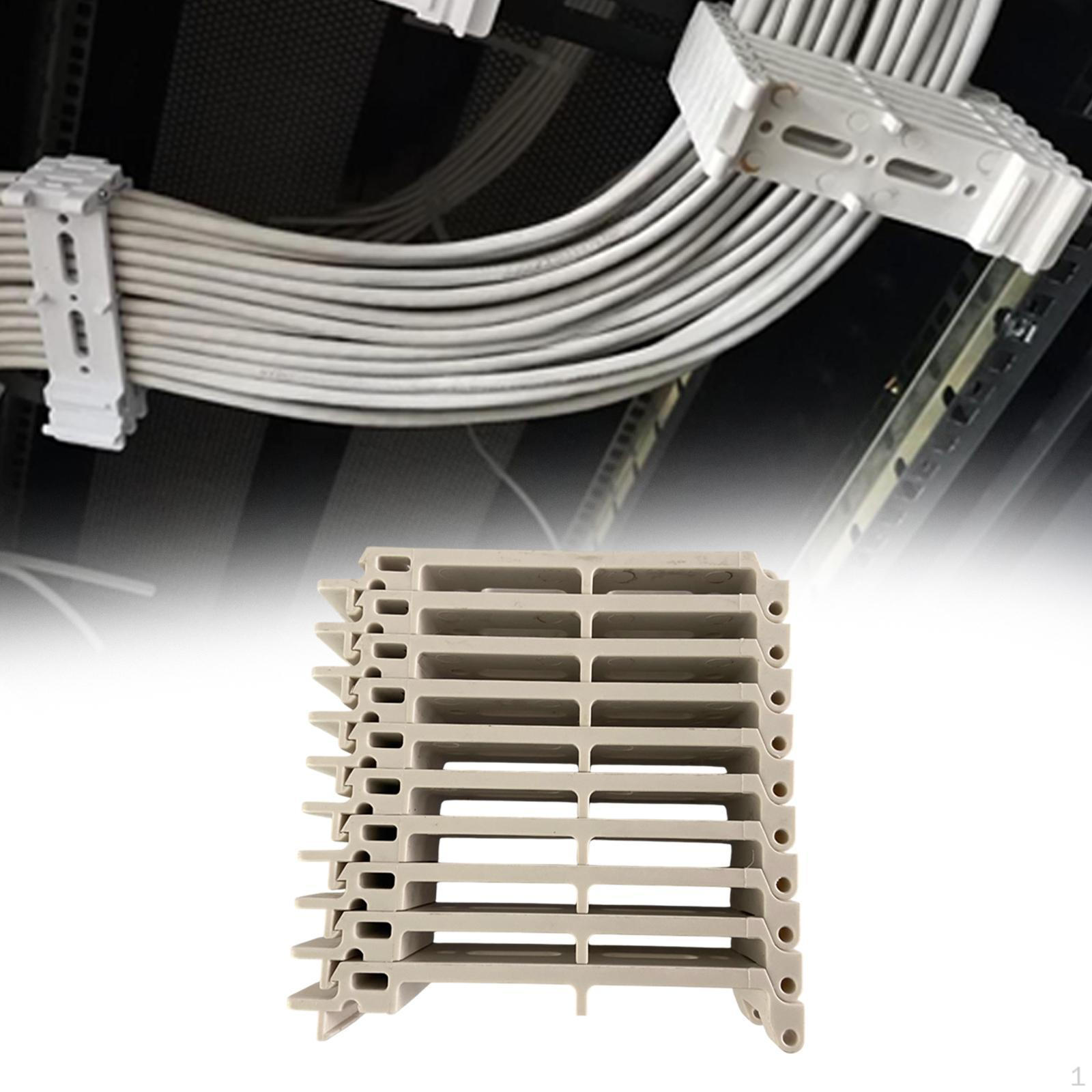 

Cable Organizer for Server Racks, Wire Holder,Desk Channel Network Management,