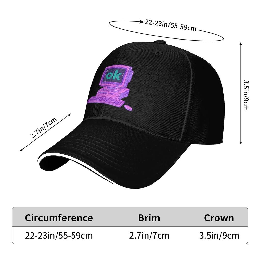 Summer Radiohead Baseball Cap Ok Computer Hunting Camping Classic Print Sun Trucker Hat Men Women High Quality Baseball Caps