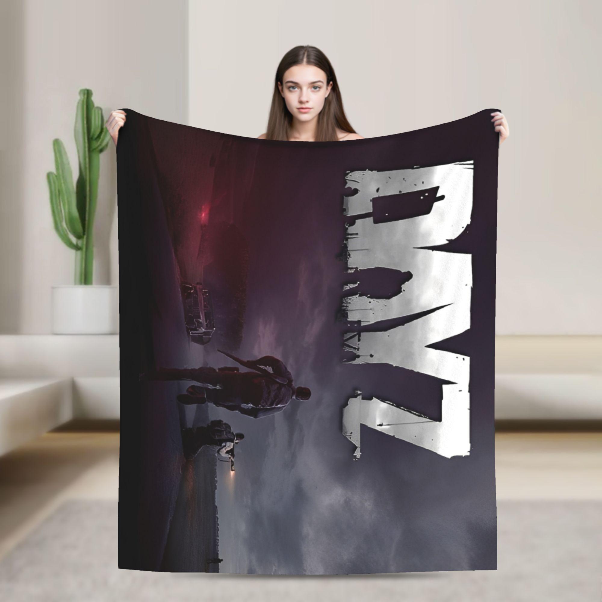 

DayZ Shotting Game Blanket Fleece Autumn Winter Zombie Attack Multi-function Ultra-Soft Throw Blankets for Bedding 30x40in