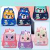 Adorable Animal Print Kids Backpack For School Nylon Breathable Design Age 2-6