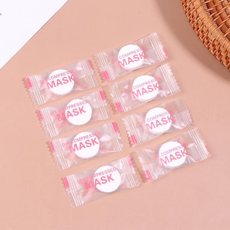 50/100Pcs Disposable Compressed Facial Mask Portable Silk/Cotton Face Mask Facial Towel Coin Wrapped Tissues Paper Skin Care