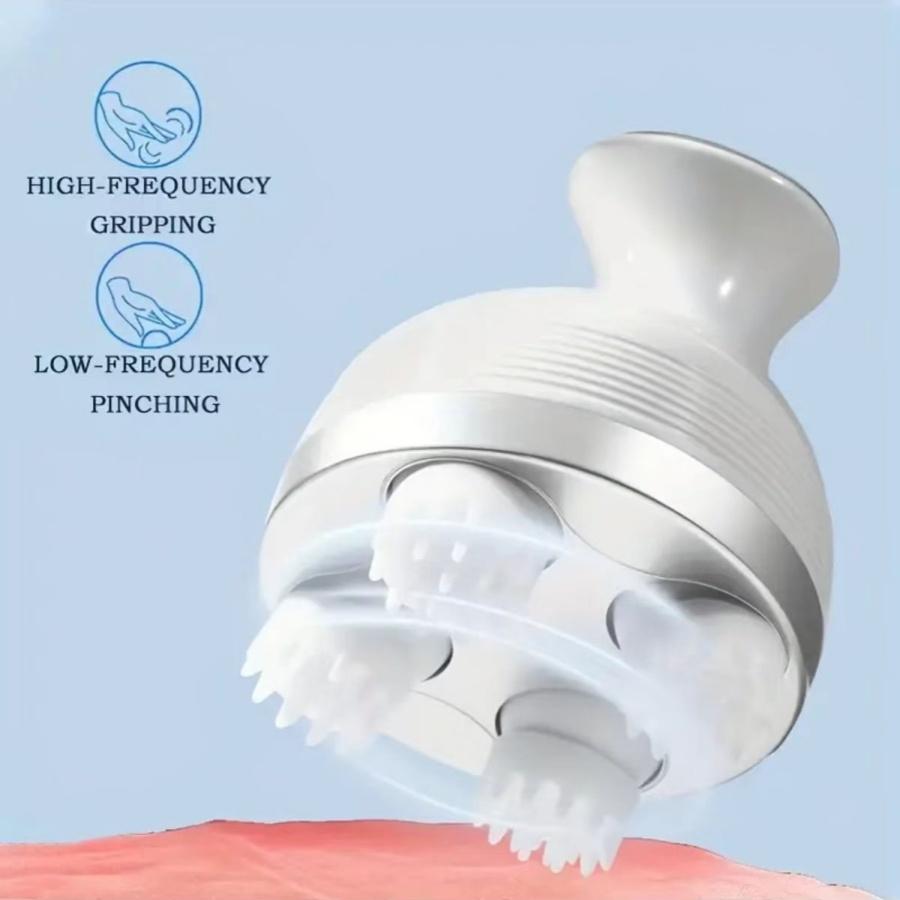 Elektrický vibrační masážní přístroj hlavy 3rychlostní nastavitelný masážní přístroj na pokožku hlavy pro fitness fitness nástroj na masáž hlavy Masajeador