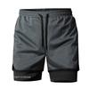 Pantalones Cortos de Running para Hombre Pantalones Cortos Deportivos para Gimnasio para Hombre 2 en 1 Secado Rápido Entrenamiento Gimnasio Fitness Pantalones Cortos de Chándal Verano Pantalones Cortos para Hombre