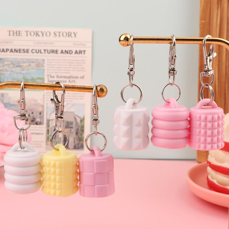 1/3 Pcs Silicone Lip Gloss Keychain Caps For Women Travel Convenient Beauty Product Accessories Travel Makeup Tool Accessory