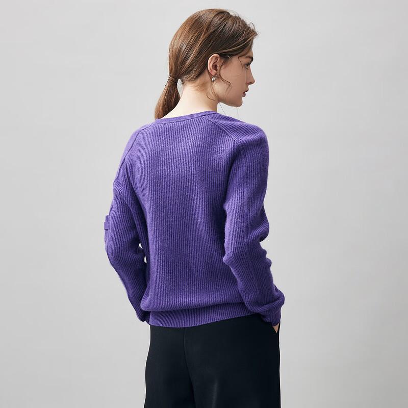 Kemeng Boka Women's 100% Cashmere Crew Neck Sweater