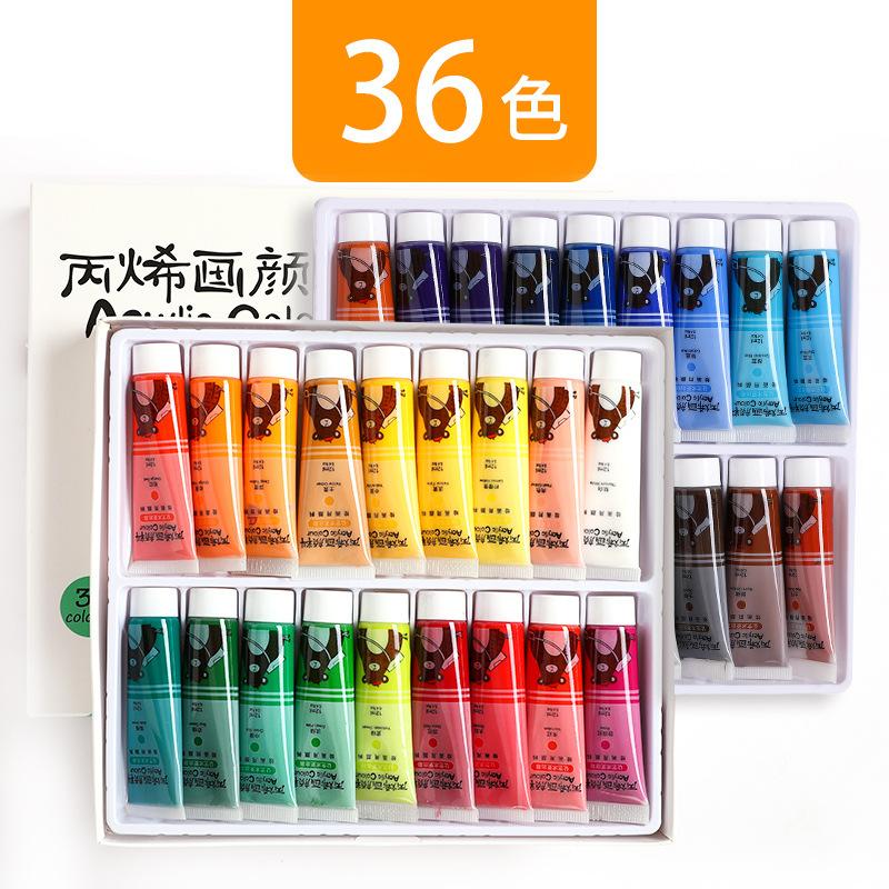 Kabaxiong Acrylic Paint For Student Art Drawing Diy Washable Waterproof