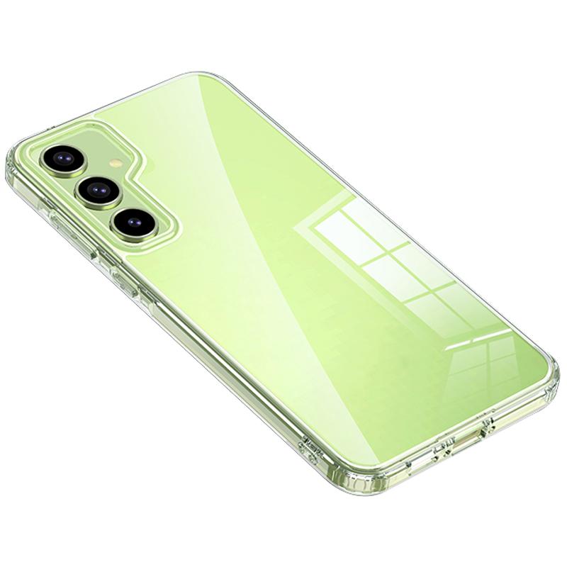 

For Samsung Galaxy A55 5G Phone Case PC+TPU Drop Protection Cover Raised Bezel Transparent