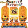 Dragons Ball Theme Birthday Decoration Party Supplies Goku Cup Plates Balloon for Kids Party Accessories Baby Shower Favors Gift