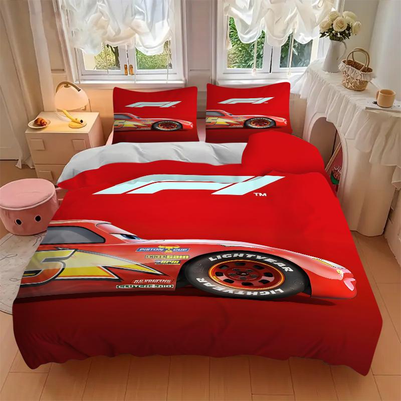 3Pcs F1 Cars Bedding Sets For All Sizes New 3D Printed Bed Cover Comforter Duvet Cover Pillowcase Bedroom Decoration