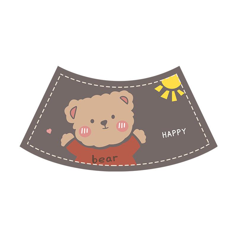 Kreskówkowa Domowa Mata Podłogowa do Łazienki Ziemia Okrzemkowa Chłonna Miękka Mata Drzwi do Toalety Wachlarzowa Zakrzywiona Szybkoschnąca Antypoślizgowa Mata Pod Stopy