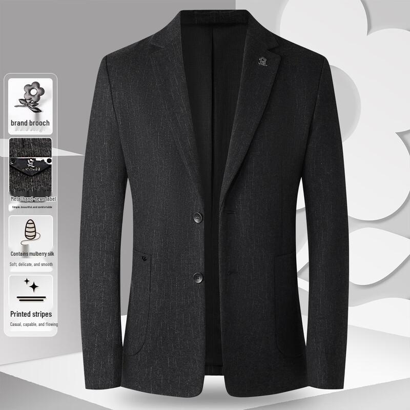 

Мужской пиджак MONTAGUT из смесовой шелка в стиле business casual 56