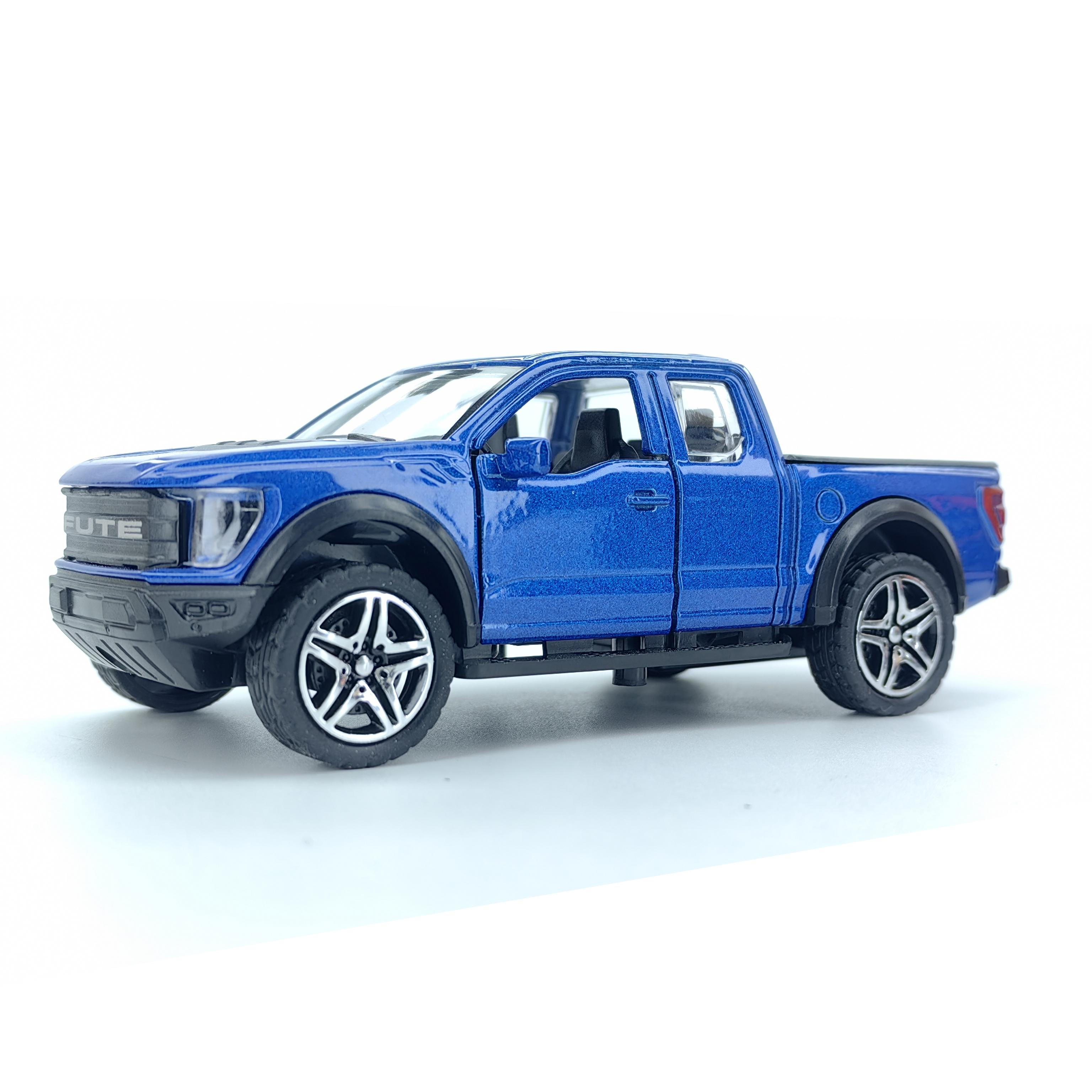 

Alloy simulated Ford pickup truck model, children s toy car, car model ornament синій