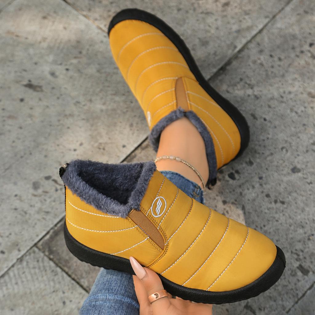 Large Size 48 Ultra-Warm Winter Boots - Non-Slip Thick Sole, Snow Boots Round Toe, Solid Color Minimalist Design for Outdoor Hiking Boot