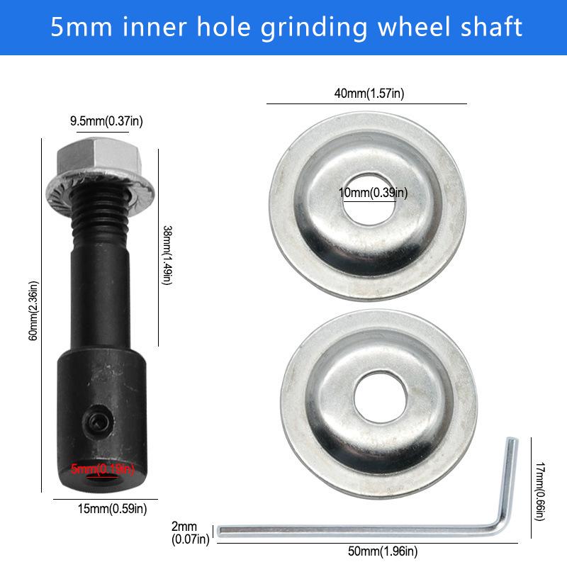1 Set Spindle Adapter For Grinding Polishing 5-16Mm Shaft Motor Bench Grinder Grinding Wheel Connecting Shaft Spindle Adapter
