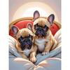 DIY Diamond Painting Cute Puppy Cross Stitch Kit Mosaic Art Diamond Painting Full Circle Diamond Home Decoration