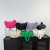 Bag Large Capacity Single Shoulder Oblique Span Dumpling Bag Embroidered Grid Nylon Moon Bag Retro Fashion Girl Bag