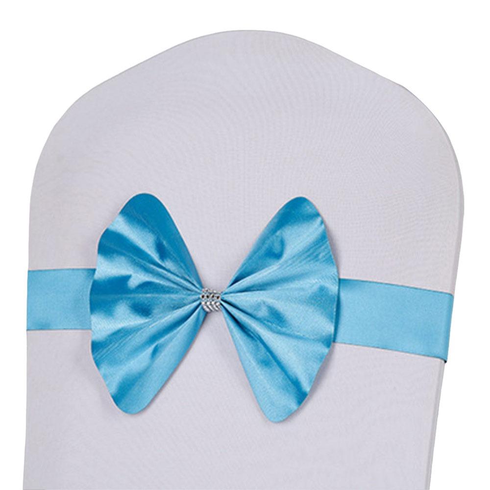 Soft Chair Sashes Band Wedding Chair Ribbon For Wedding Party Hotel Banquet Event Decoration