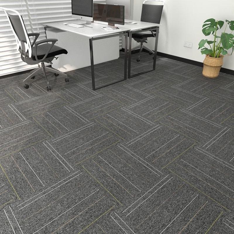 Große graue Büro- und Schlafzimmer-Teppichfliesen - Vollständige Raumabdeckung