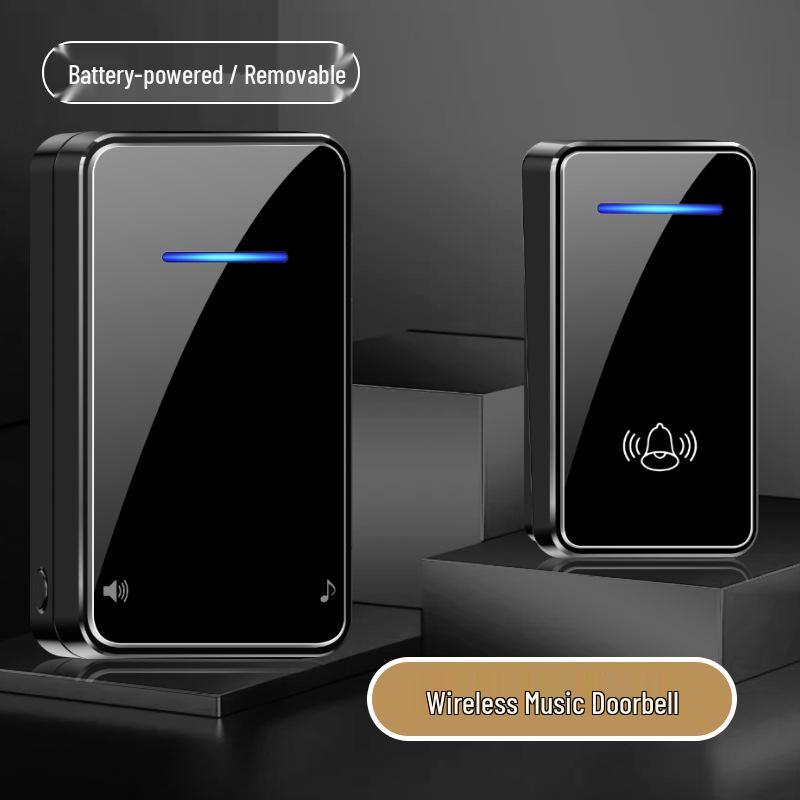 Battery-Powered Waterproof Wireless Doorbell White