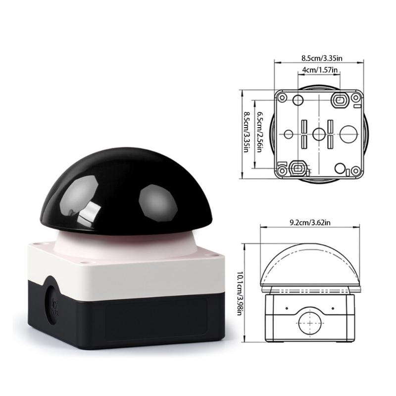 Resetting Spherical Mushroom Head Emergency Stop Button Switches Workshop Switches for Secure & Efficient Operations