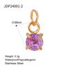 Elegant Gold December Birthstone Pendant Charm Fashion Jewelry Accessories for Women