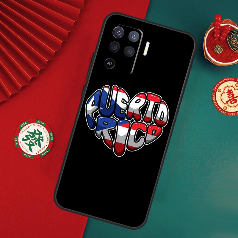 Puerto Rico Flag Case For Oppo A15 A17 A57 A6 A5 Pro A54 A74 A94 A16 A76 A96 A40 A60 A80 A18 A38 A58 A78 A98