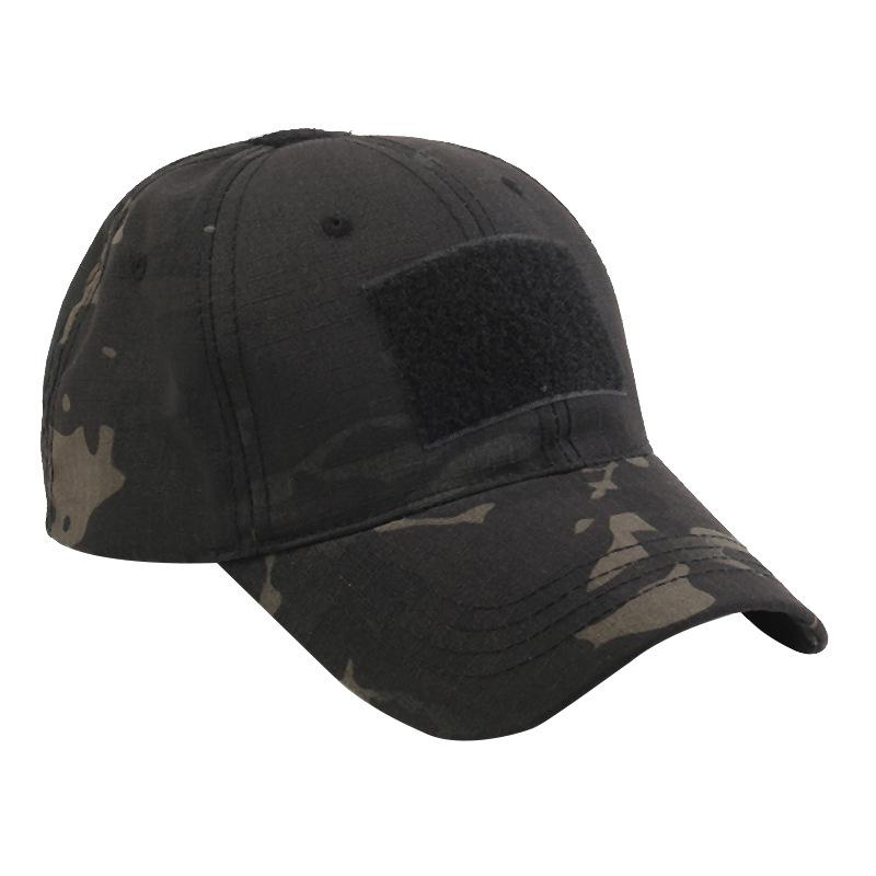 Camouflage Tactical Sunshade Hat: Python Pattern, All-Season Climbing & Training Cap with Velcro.