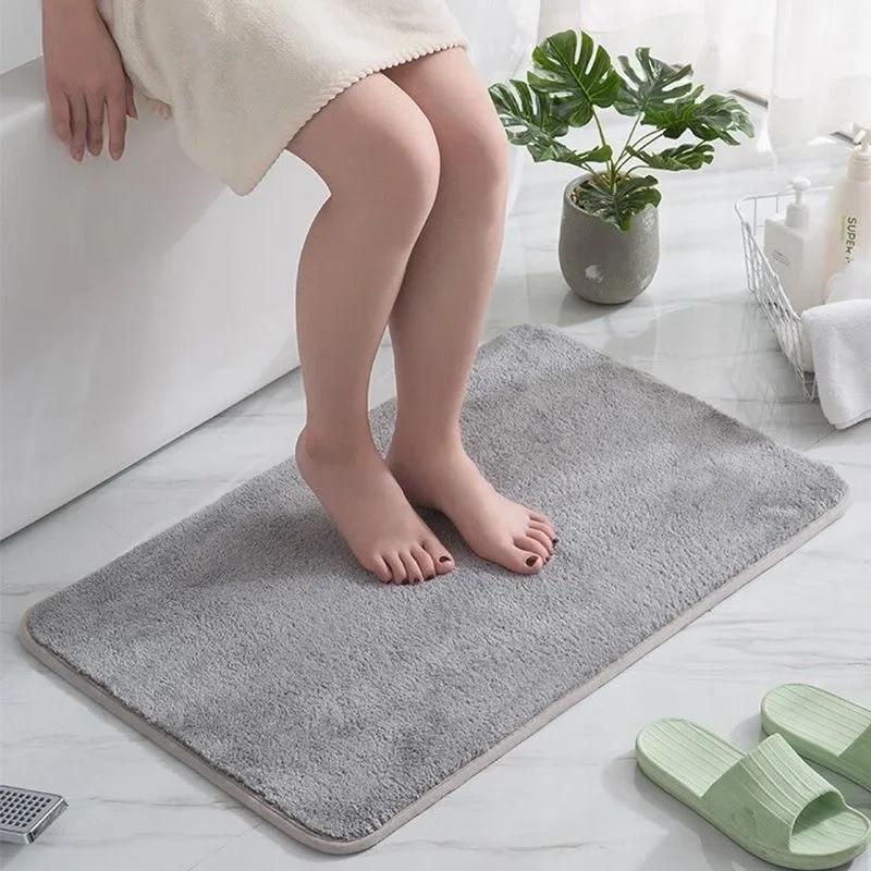 Bathroom absorbent mat quick drying non slip floor mat toilet rug carpet door mat bathroom bedroom carpet