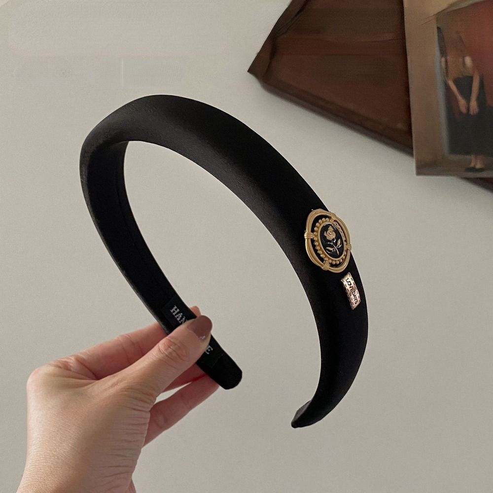 Headwear Exquisite Hepburn Style Hairband Hair Accessories Women Headband Retro Flower Hair Hoop