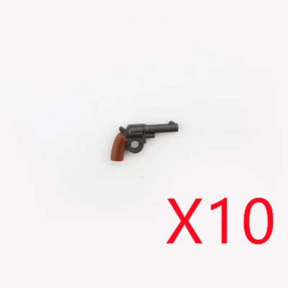 WWI WWII Building Blocks Soldiers Military Accessories Bomb Two-color Gun Mini Brick Weapons Gift Toy AKM Helmet RPG Grenad X026