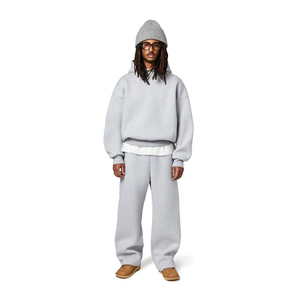 New Hooded Men's Women's Loose Suit With Drop Shoulder Ribbed Hem Sweatshirt Elastic Hidden Drawstring Waistband Sweatpants