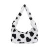 Chic 2023 Spring Plush Handbag For Women Fashionable Heart Design Casual Shoulder Bag