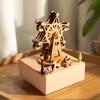 Custom Engraved Wooden Music Box Creative Home Decor Craft Birthday Gift Toy