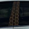 Style Honeycomb Hexagon Car B-pillar Stickers Car Center Column Decoration Cover Scratches Waterproof Decals Car Accessories