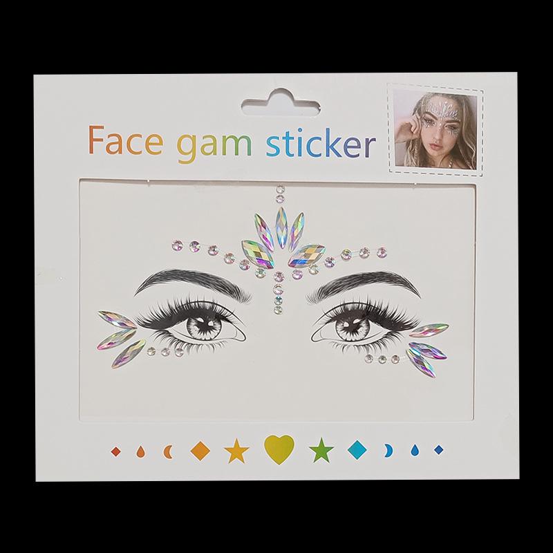 Children’s Music Festival Crystal Diamond Face Stickers