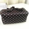 Portable Bowknot Handbag Lightweight Polka Dots Purse Fashion Nylon Top Handle Handbag  Summer