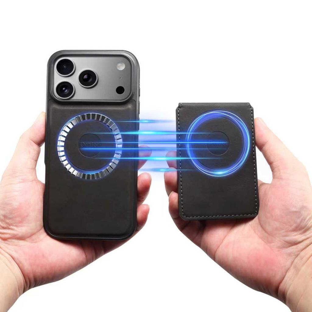 DENIOR D17 For iPhone 17 Pro Max Case Compatible with MagSafe Card Bag Phone Cover