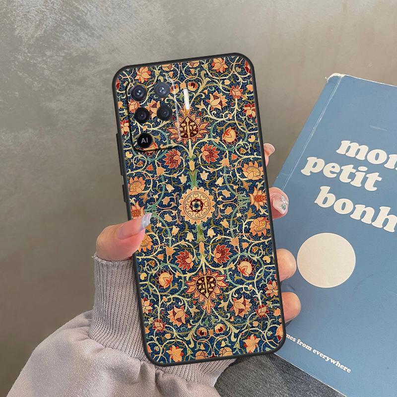 

William Morris Case For Oppo A40 A60 A80 A98 A78 A18 A38 A58 A16 A76 A96 A17 A77 A74 A94 A54 A57S A15 Cover OPPO A78 5G