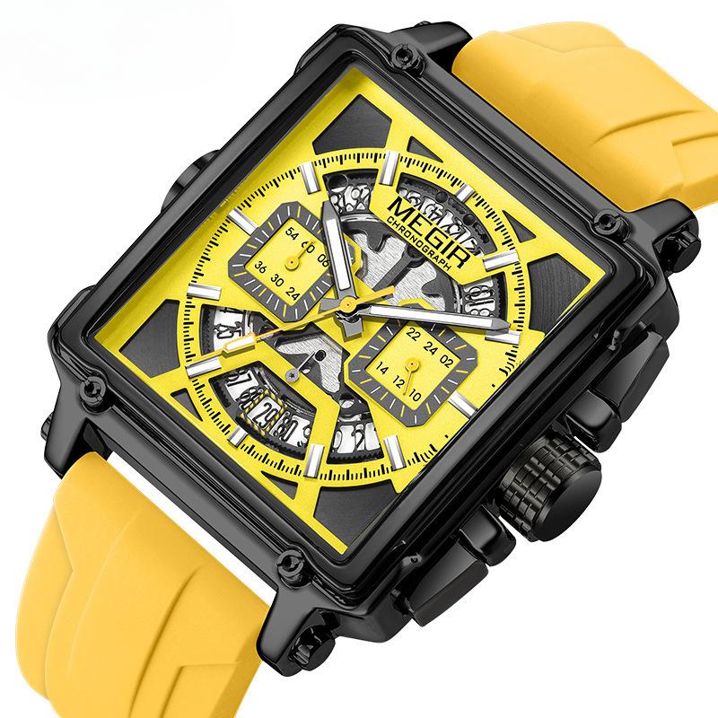 

Мужские часы Fashion Square Водонепроницаемые Светящиеся Спортивные Кварцевые Часы Многофункциональный Хронограф