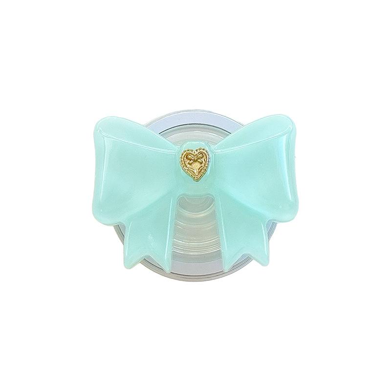 Simple Style Desktop Watching Drama Mobile Phone Airbag Bracket Solid Color Bow Paste Creative Stable Support Frame
